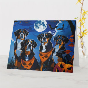 Greater Swiss Halloween Spooky Kaart