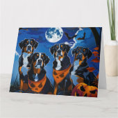 Greater Swiss Halloween Spooky Kaart (Voorkant)