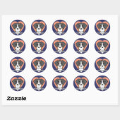 Greater Swiss Lover Ronde Sticker (Vel)