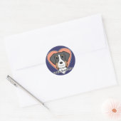 Greater Swiss Lover Ronde Sticker (Envelop)