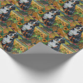 Greater Swiss Mountain Autumn Harvest Thanksgiving Cadeaupapier (Hoek)