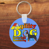 Greater Swiss Mountain Dog Agility Sleutelhanger (Voorkant)