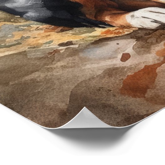 Greater Swiss Mountain Dog Art Print Poster (Hoek)