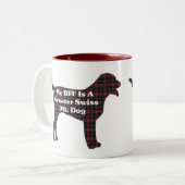 Greater Swiss MOUNTAIN DOG BFF Tweekleurige Koffiemok (Voorkant links)
