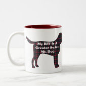 Greater Swiss MOUNTAIN DOG BFF Tweekleurige Koffiemok (Links)