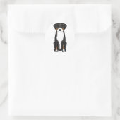 Greater Swiss Mountain Dog Cartoon Ronde Sticker (Tas)