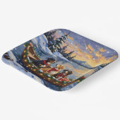 Greater Swiss Mountain Dog Christmas Boat Holiday Papieren Bordje (Gebogen)