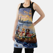 Greater Swiss Mountain Dog Christmas Boat Holiday Schort (Insitu)