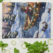 Greater Swiss Mountain Dog Christmas Boat Holiday Theedoek (Gevouwen)