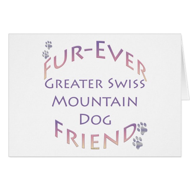Greater Swiss Mountain Dog Furever (Voorkant Horizontaal)