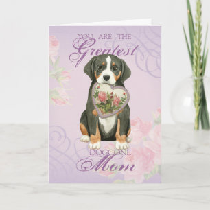 Greater Swiss Mountain Dog Heart Mam Kaart