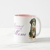 Greater Swiss Mountain Dog Heart Mam Tweekleurige Koffiemok (Voorkant rechts)