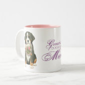 Greater Swiss Mountain Dog Heart Mam Tweekleurige Koffiemok (Voorkant links)
