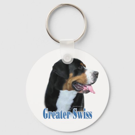 Greater Swiss Mountain Dog Name Sleutelhanger (Voorkant)