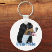 Greater Swiss Mountain Dog Name Sleutelhanger (Voorkant)