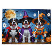 Greater Swiss Mountain Dog Pumpkin Halloween Grapp Groot Cadeauzakje (Achterkant)
