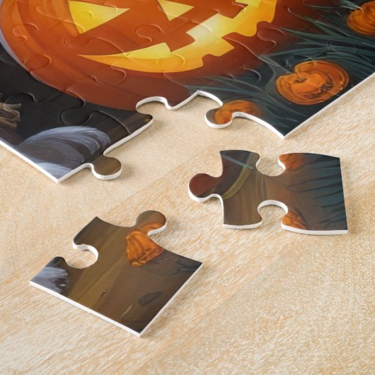 Greater Swiss Mountain Dog Pumpkin Halloween Grapp Legpuzzel (Zijkant)