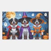 Greater Swiss Mountain Dog Pumpkin Halloween Grapp Rechthoekige Sticker (Voorkant)
