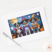 Greater Swiss Mountain Dog Pumpkin Halloween Grapp Rechthoekige Sticker (Envelop)