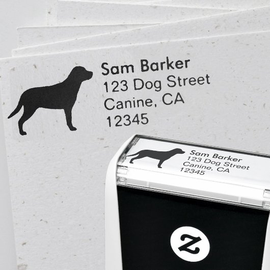 Greater Swiss Mountain Dog Return Address Zelfinktende Stempel