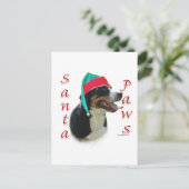 Greater Swiss Mountain Dog Santa Paws Feestdagenkaart (Staand voorkant)
