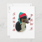 Greater Swiss Mountain Dog Santa Paws Feestdagenkaart (Voorkant / Achterkant)