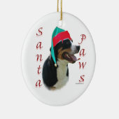 Greater Swiss Mountain Dog Santa Paws Keramisch Ornament (Rechts)