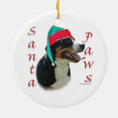 Greater Swiss Mountain Dog Santa Paws Keramisch Ornament (Achterkant)