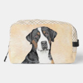 Greater Swiss Mountain Dog Schilderen Originele Ku Toilettasje (Achterkant)