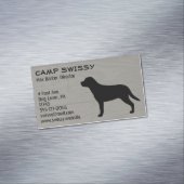 Greater Swiss Mountain Dog Silhouette Swissy Dog Visitekaartje Magneet (Voorbeeld)