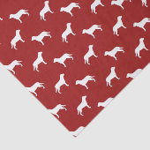 Greater Swiss Mountain Dog Silhouetten Patroon Roo Tissuepapier (Detail)