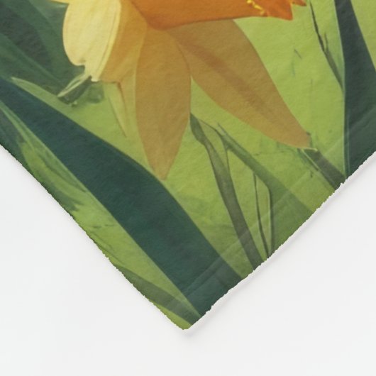 Greater Swiss Mountain Dog Spring Bloemen Schilder Fleece Deken (Hoek)