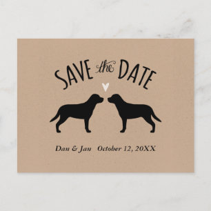 Greater Swiss Mountain Dogs Bruiloft Save the Date Aankondigingskaart