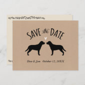 Greater Swiss Mountain Dogs Bruiloft Save the Date Aankondigingskaart (Voorkant / Achterkant)