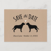Greater Swiss Mountain Dogs Bruiloft Save the Date Aankondigingskaart (Voorkant)