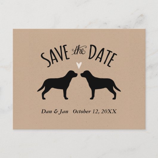 Greater Swiss Mountain Dogs Bruiloft Save the Date Aankondigingskaart (Voorkant)