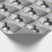 Greater Swiss Mountain Laat het sneeuwen Kerstmis Cadeaupapier (Hoek)