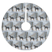 Greater Swiss Mountain Laat het sneeuwen Kerstmis Kerstboom Rok (Voorkant)