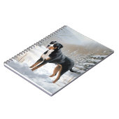 Greater Swiss Mountain Laat het sneeuwen Kerstmis Notitieboek (Linkerzijde)