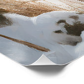 Greater Swiss Mountain Laat het sneeuwen Kerstmis Perfect Poster (Hoek)