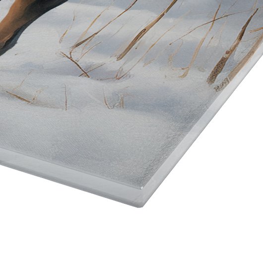 Greater Swiss Mountain Laat het sneeuwen Kerstmis Snijplank (Hoek)