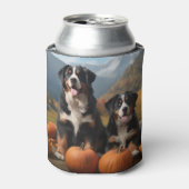 Greater Swiss Mountain Pup herfst Delight pompoen Blikjeskoeler (Blikje Voorkant)