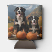 Greater Swiss Mountain Pup herfst Delight pompoen Blikjeskoeler (Achterkant)