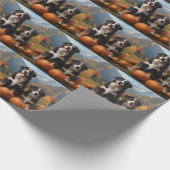 Greater Swiss Mountain Pup herfst Delight pompoen Cadeaupapier (Hoek)