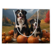 Greater Swiss Mountain Pup herfst Delight pompoen Groot Cadeauzakje (Achterkant)