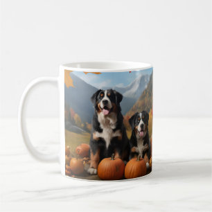 Greater Swiss Mountain Pup herfst Delight pompoen Koffiemok