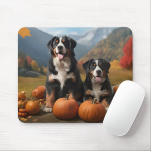 Greater Swiss Mountain Pup herfst Delight pompoen Muismat