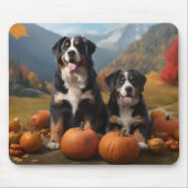 Greater Swiss Mountain Pup herfst Delight pompoen Muismat (Voorkant)