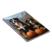 Greater Swiss Mountain Pup herfst Delight pompoen Notitieboek (Rechterzijde)