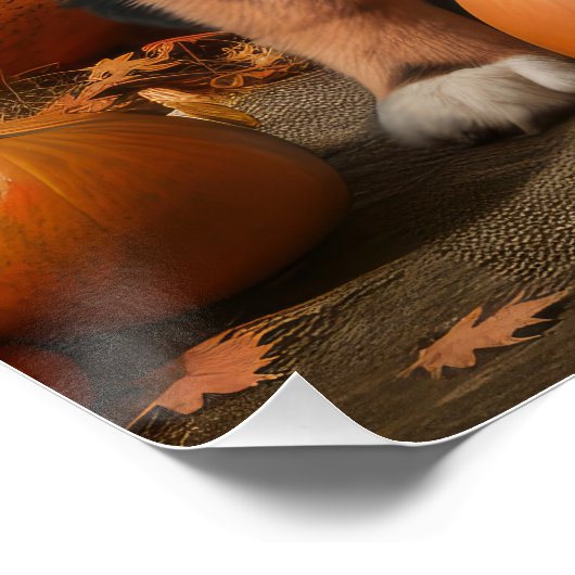 Greater Swiss Mountain Pup herfst Delight pompoen Perfect Poster (Hoek)